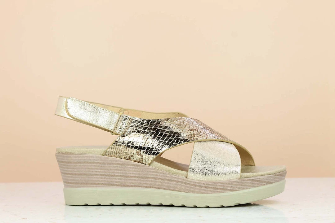 Inc.5 PLATFORM COMFORT SANDAL - GOLD 5 Inc.5 PLATFORM COMFORT SANDAL - GOLD