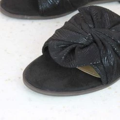 Inc.5 KNOTTED FLAT CASUAL MULE-BLACK SALE