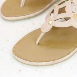 Inc.5 CUTWORK FLAT THONG - PEACH