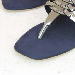 Inc.5 FLAT HARD THONG-GUN METAL SALE