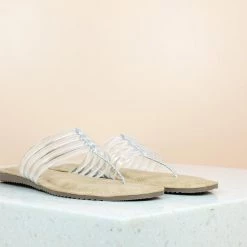 Inc.5 TRANSPARENT THONG-WHITE