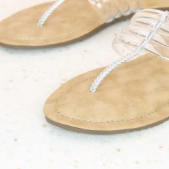 Inc.5 TRANSPARENT THONG-WHITE