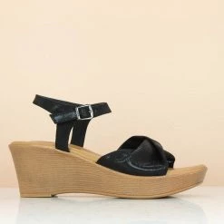 Inc.5 SALE BASIC PU SANDAL-BLACK