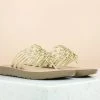Inc.5 SALE WOVEN FLAT PARTY THONG-GOLD