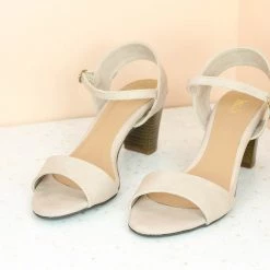 Inc.5 BLOCK HEEL CASUAL SANDAL-BEIGE
