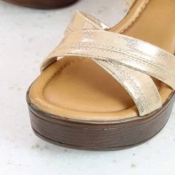 Inc.5 CROSS MULE CASUAL PU SANDAL-ROSE GOLD