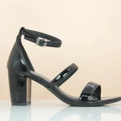 Inc.5 SALE COUNTER MEDIUM HEEL SANDAL-BLACK