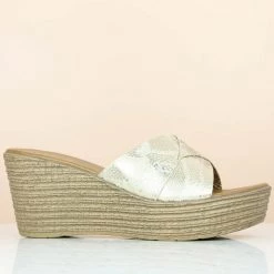 Inc.5 SNAKE PRINT PLATFORM MULE-GOLD