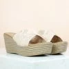 Inc.5 SALE SNAKE PRINT PLATFORM MULE-ROSE GOLD