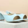 Inc.5 SALE BLOCK HEEL MULE - BLUE