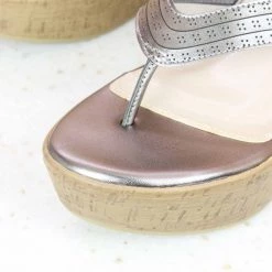 Inc.5 SALE PLATFORM CASUAL PU THONG-GUN METAL