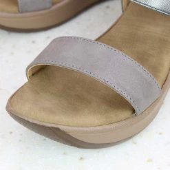 Inc.5 COMFORT PU THONG-GUN METAL