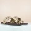Inc.5 CUTWORK FLAT TOE POST-ROSE GOLD SALE