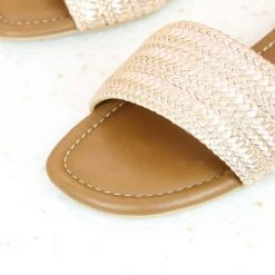 Inc.5 WOVEN FLAT MULE-ROSE GOLD