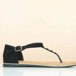 Inc.5 COUNTER FLAT CASUAL SANDAL-BLACK SALE