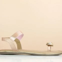 Inc.5 SALE FLAT CASUAL SANDAL-ROSE GOLD