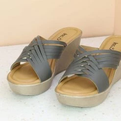 Inc.5 SALE PLATFORM CASUAL MULE-GUN METAL