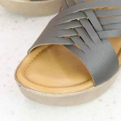 Inc.5 SALE PLATFORM CASUAL MULE-GUN METAL