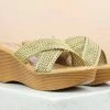 Inc.5 WOVEN CROSS STRAP PLATFORM MULES SALE
