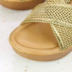 Inc.5 WOVEN CROSS STRAP PLATFORM MULES SALE