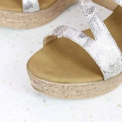 Inc.5 SALE PLATFORM CASUAL PU MULE-GUN METAL