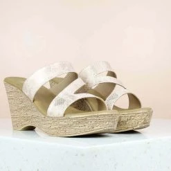 Inc.5 PLATFORM CASUAL PU MULE-ROSE GOLD SALE