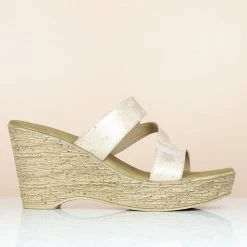 Inc.5 PLATFORM CASUAL PU MULE-ROSE GOLD SALE