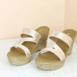 Inc.5 PLATFORM CASUAL PU MULE-ROSE GOLD SALE