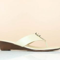 Inc.5 Casual SMALL VEDGE HEEL THONG-BEIGE