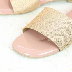 Inc.5 SALE FLAT LACES CASUAL MULE-ROSE GOLD