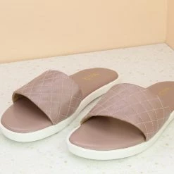 Inc.5 STITCHED FLAT MULE - PURPLE SALE