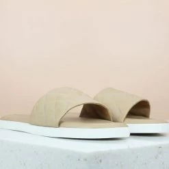 Inc.5 FLAT PU MULE-BEIGE SALE