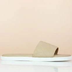 Inc.5 FLAT PU MULE-BEIGE SALE