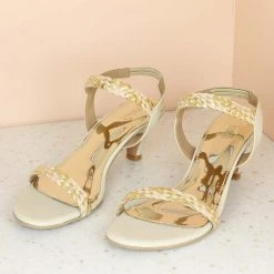 Inc.5 KITTEN HEEL CASUAL SANDAL-BEIGE