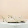 Inc.5 Casual KITTEN HEEL TRANSPARENT MULE-GOLD