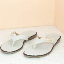 Inc.5 BASIC FLAT THONG-GREY