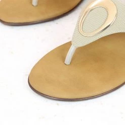 Inc.5 BASIC CASUAL THONG-BEIGE