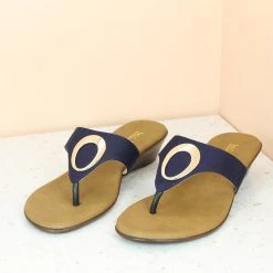 Inc.5 BASIC CASUAL THONG-NAVY BLUE SALE