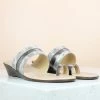 Inc.5 SALE SNAKE PRINT TOE POST-GUN METAL