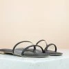Inc.5 SALE TRANSPARENT FLAT CASUAL MULE-BLACK