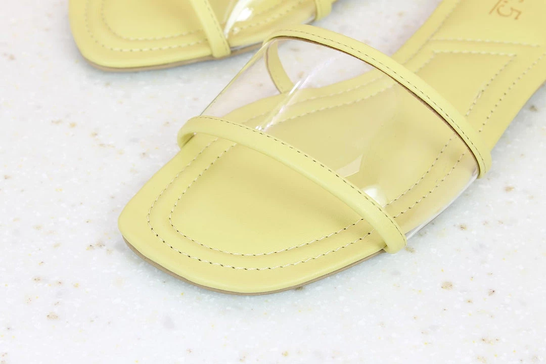 Inc.5 TRANSPARENT FLAT MULE-YELLOW 6 Inc.5 TRANSPARENT FLAT MULE-YELLOW