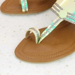 Inc.5 SALE SMALL VEDGE KOLHAPURI-GREEN