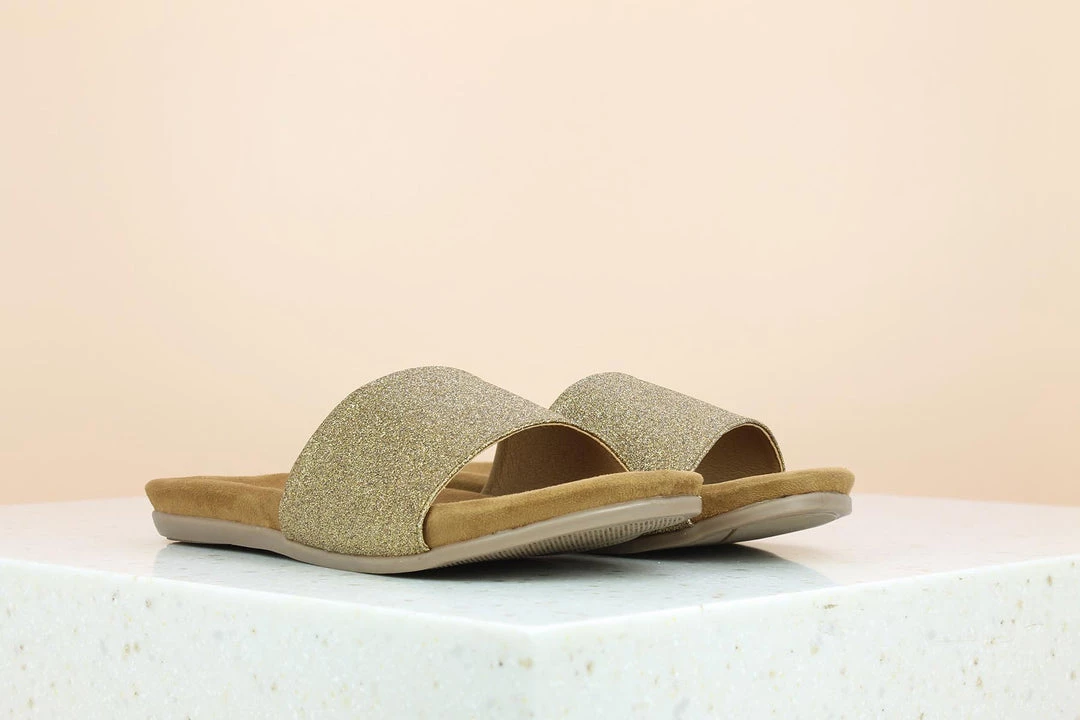 Inc.5 FLAT COMFORT MULES-ANTIQUE GOLD Casual 3 Inc.5 FLAT COMFORT MULES-ANTIQUE GOLD Casual