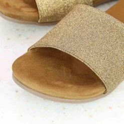 Inc.5 FLAT COMFORT MULES-ANTIQUE GOLD Casual 9 Inc.5 FLAT COMFORT MULES-ANTIQUE GOLD Casual