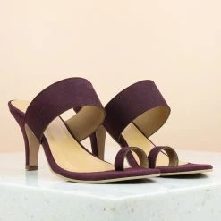 Inc.5 STILETTO HEEL THONG-PURPLE