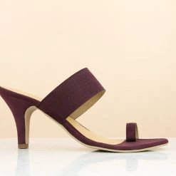 Inc.5 STILETTO HEEL THONG-PURPLE