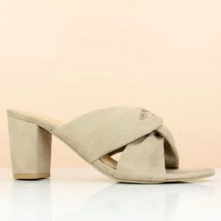 Inc.5 SUEDE BLOCK HEEL MULE-BEIGE Casual 15 Inc.5 SUEDE BLOCK HEEL MULE-BEIGE Casual