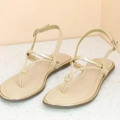 Inc.5 FLAT STRAPY SANDAL-BEIGE
