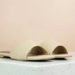 Inc.5 FLAT PLATFORM MULE-BEIGE SALE