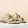 Inc.5 KNOTTED DOUBLE STRAP FLAT-BEIGE